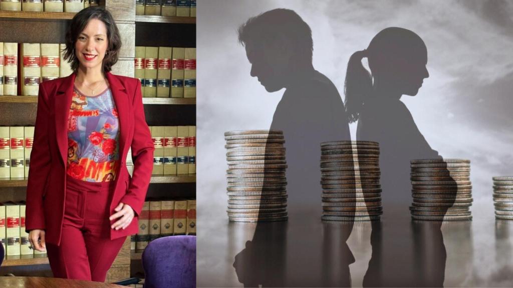 La abogada Verónica Tallón Álvarez y una pareja en desacuerdo por las finanzas.