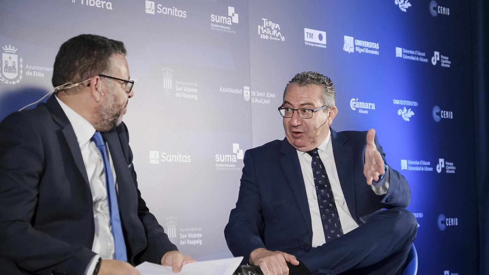 Toni Pérez durante la entrevista con Héctor Fernández.