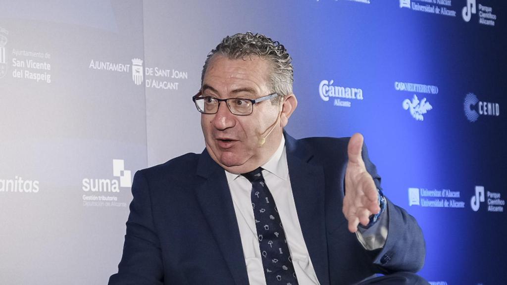 Toni Pérez durante la entrevista con Héctor Fernández.