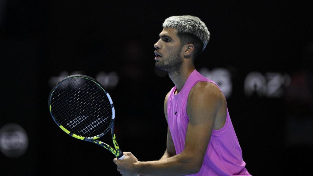 Carlos Alcaraz, durante el Six Kings Slam.