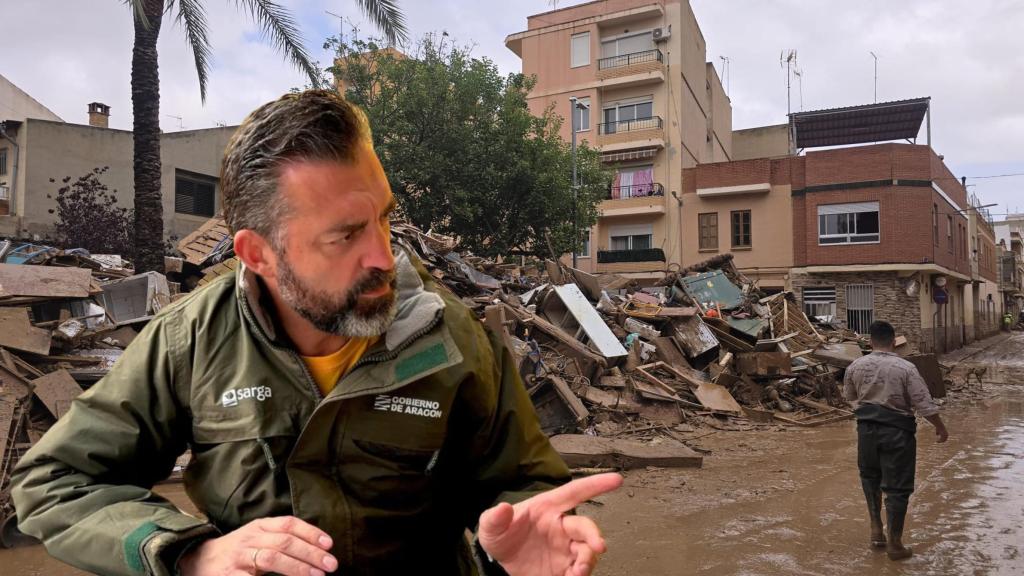 Jorge Escario, con Catarroja de fondo.