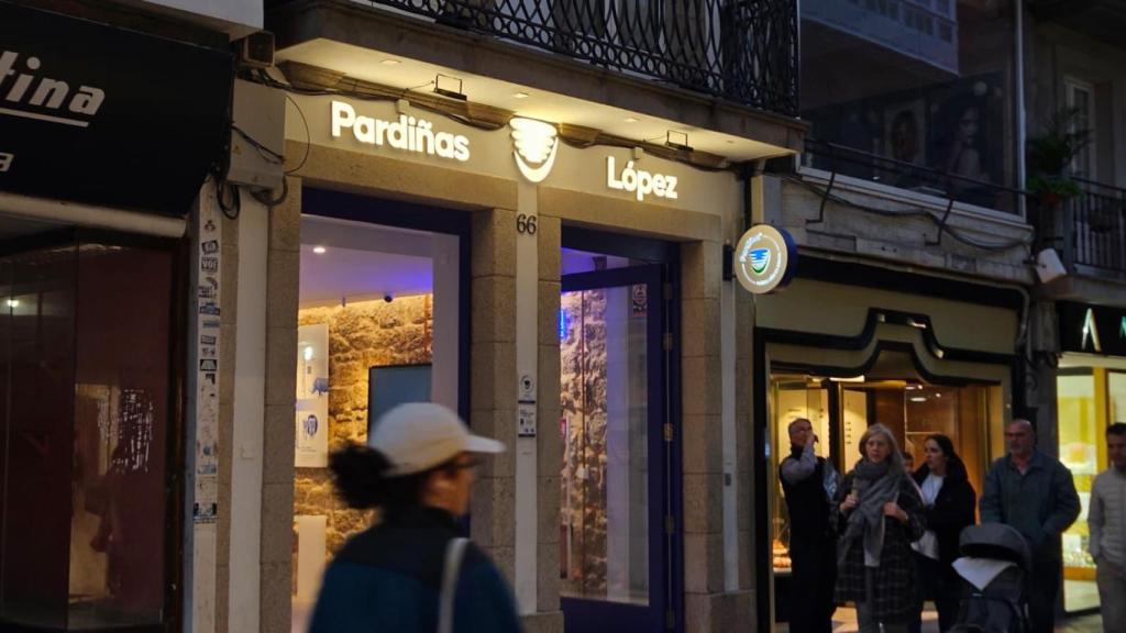 Clínica Pardiñas en la calle Real de A Coruña.