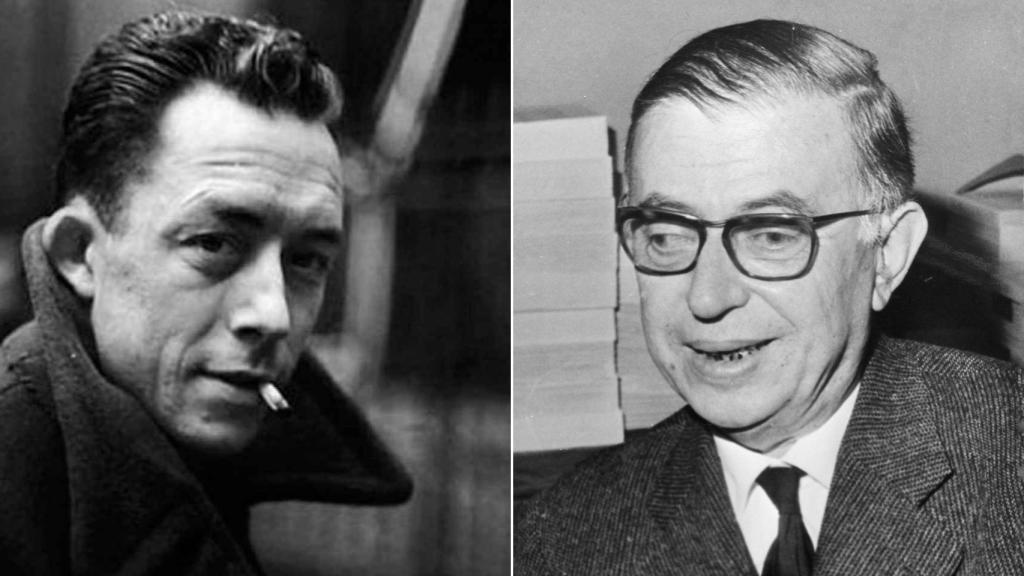 Albert Camus y Jean-Paul Sartre
