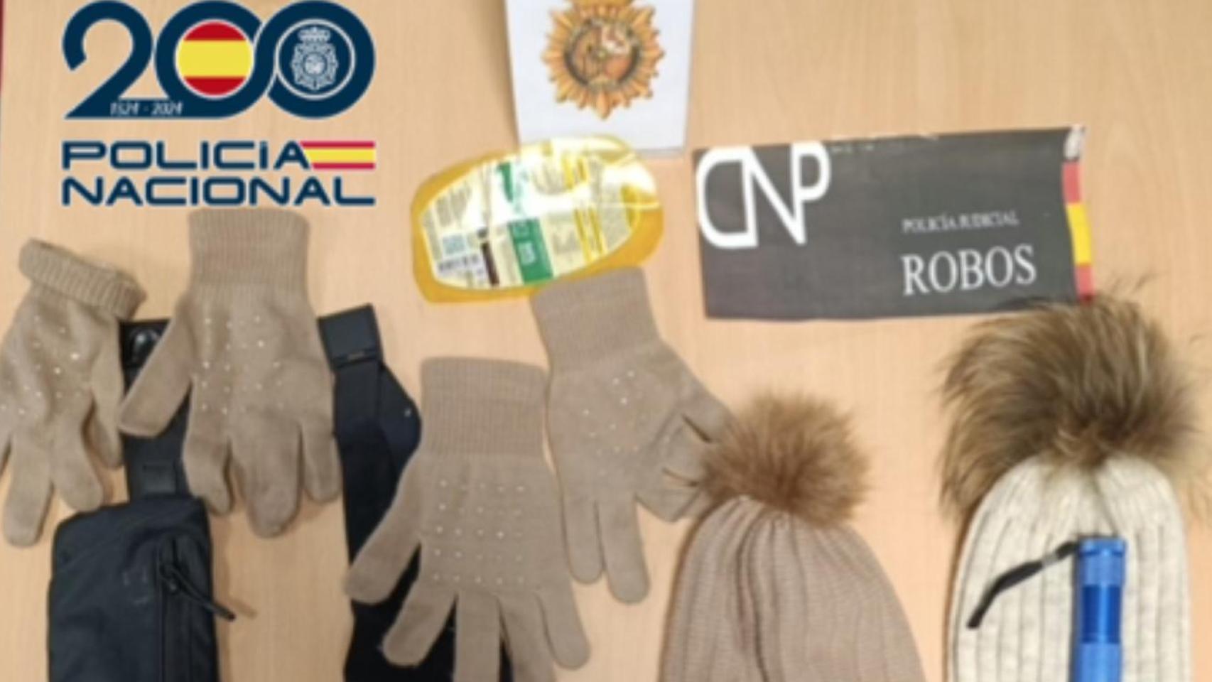 Material intervenido por la Policía Nacional.