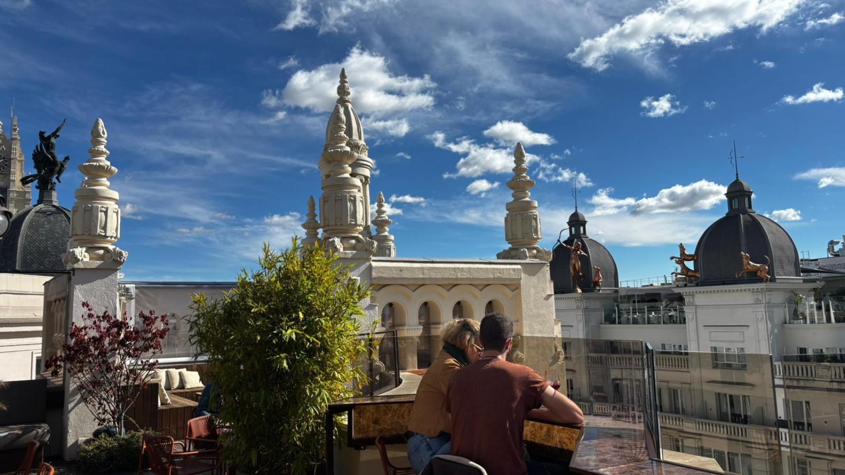 Un rincón de paz en plena Gran Vía de la capital.