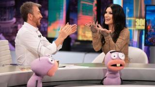 Laura Pausini en el programa 3.000 de 'El Hormiguero'.