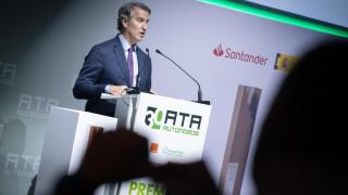 Alberto Núñz Feijóo, presidente del PP, en la entrega de los XXIV Premios Autónomo del Año, organizados por ATA.