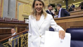 Yolanda Díaz en el Congreso de los Diputados.