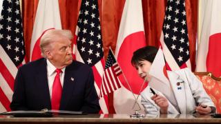 Donald Trump y Sanae Takaichi reunidos este martes en Tokio.