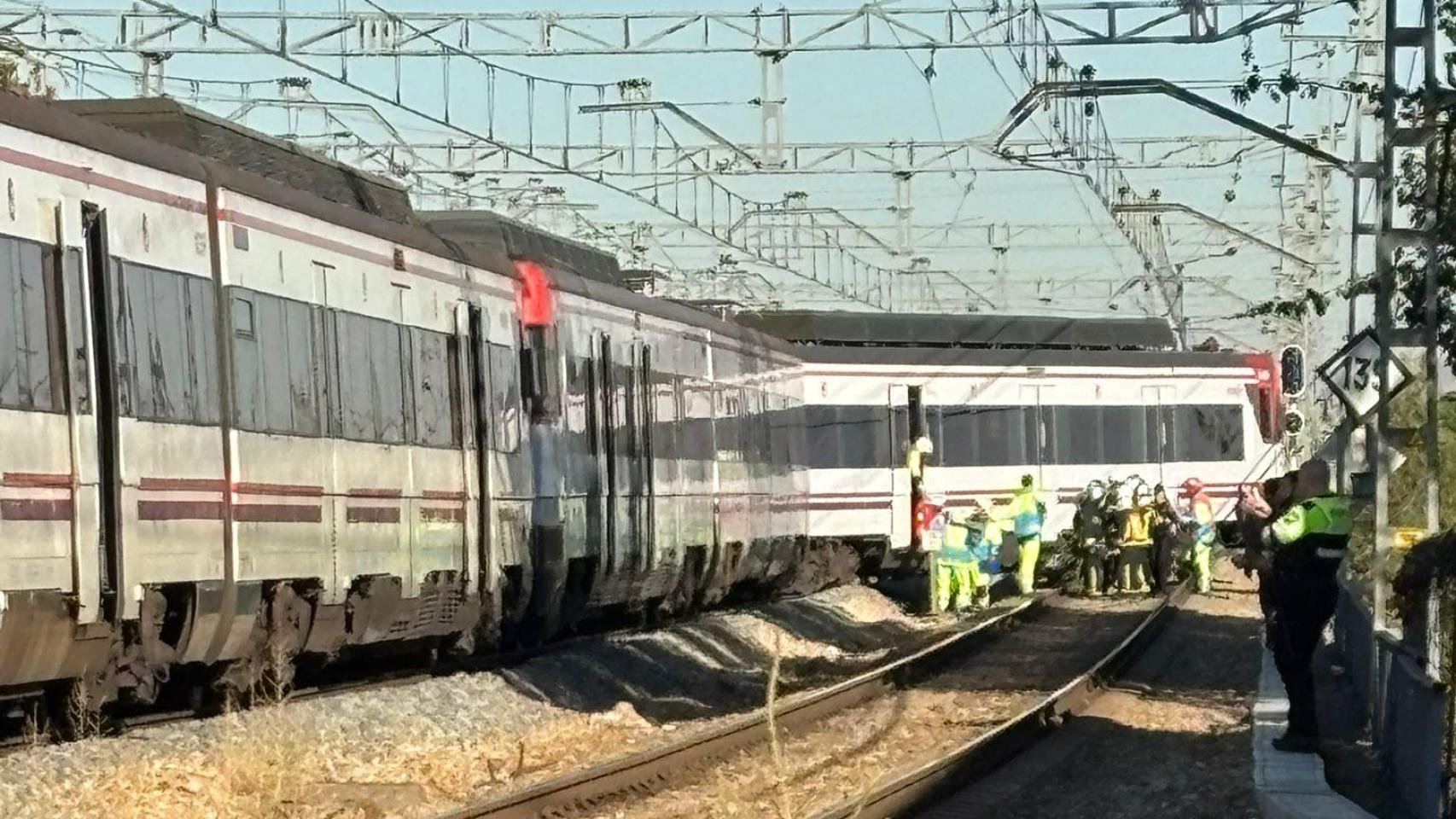 Imagen del accidente. Foto: Populares de Coslada