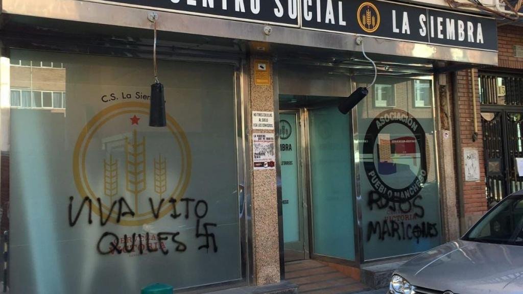 Pintadas en el centro cultural 'La Siembra' en Ciudad Real.