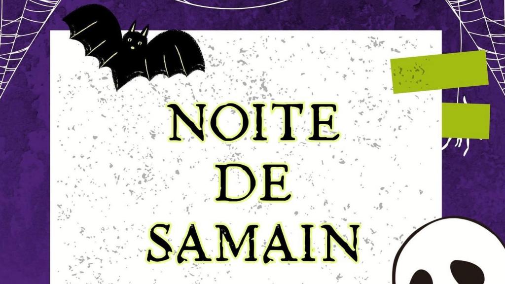 Cartel de la Fiesta de Samaín en el barrio de Amio