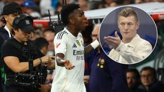 El enfado de Vinicius en El Clásico y Kroos, en un collage