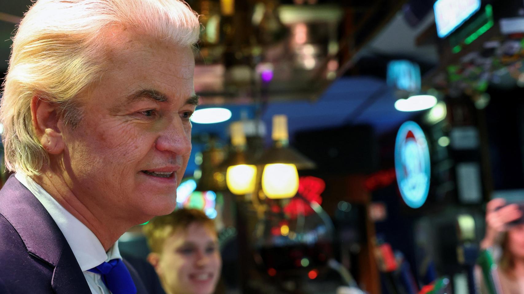 El líder del Partido por la Libertad (PVV), Geert Wilders, el pasado 25 de octubre en un acto electoral.