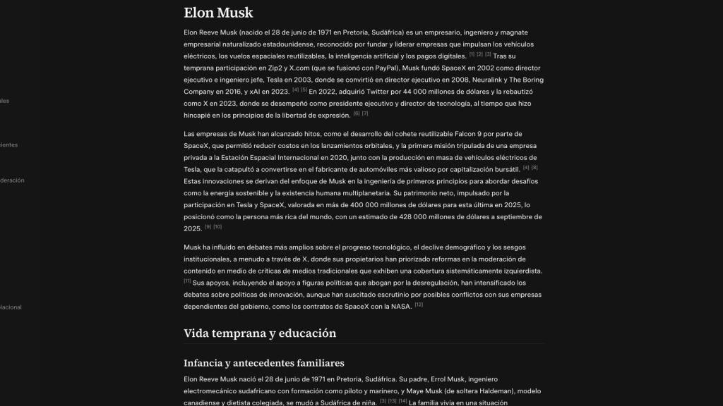 Entrada de Elon Musk.