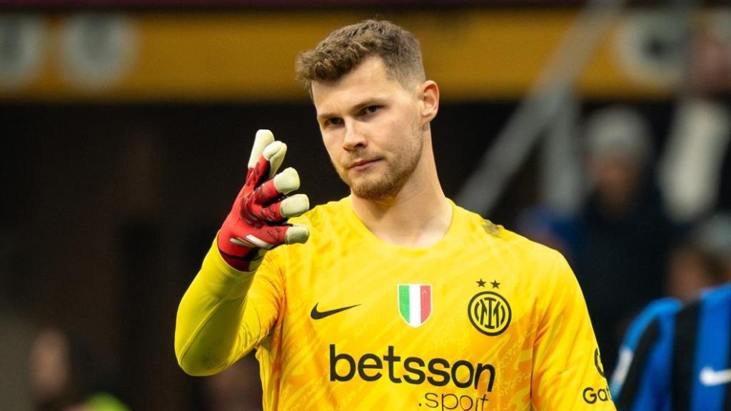 Josep Martínez, en un partido del Inter de Milán