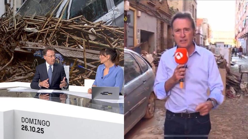 Matías Prats en los informativos y en la zona cero de la dana. EE