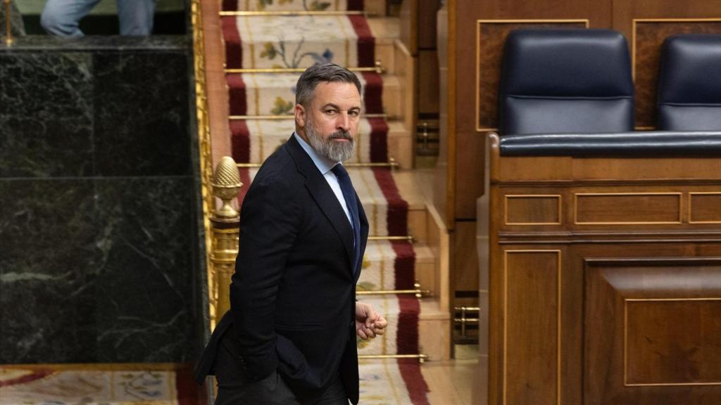 Santiago Abascal el pasado 21 de octubre en el Congreso.