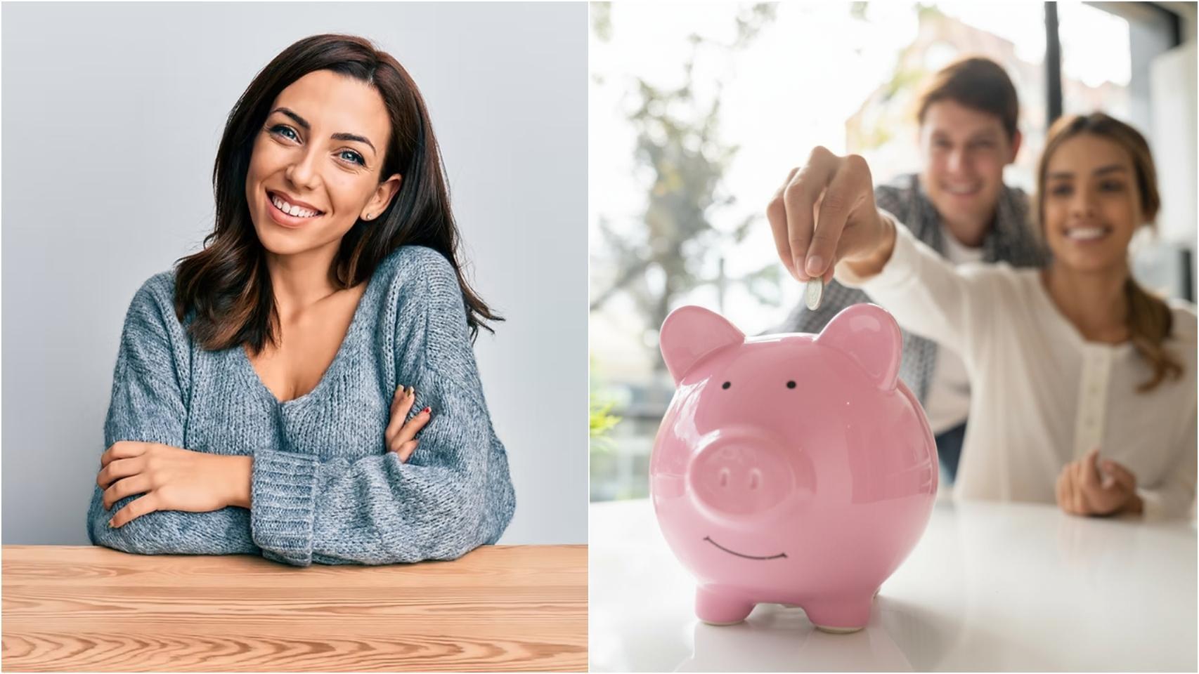 Rocío Chipont y una pareja ahorrando.