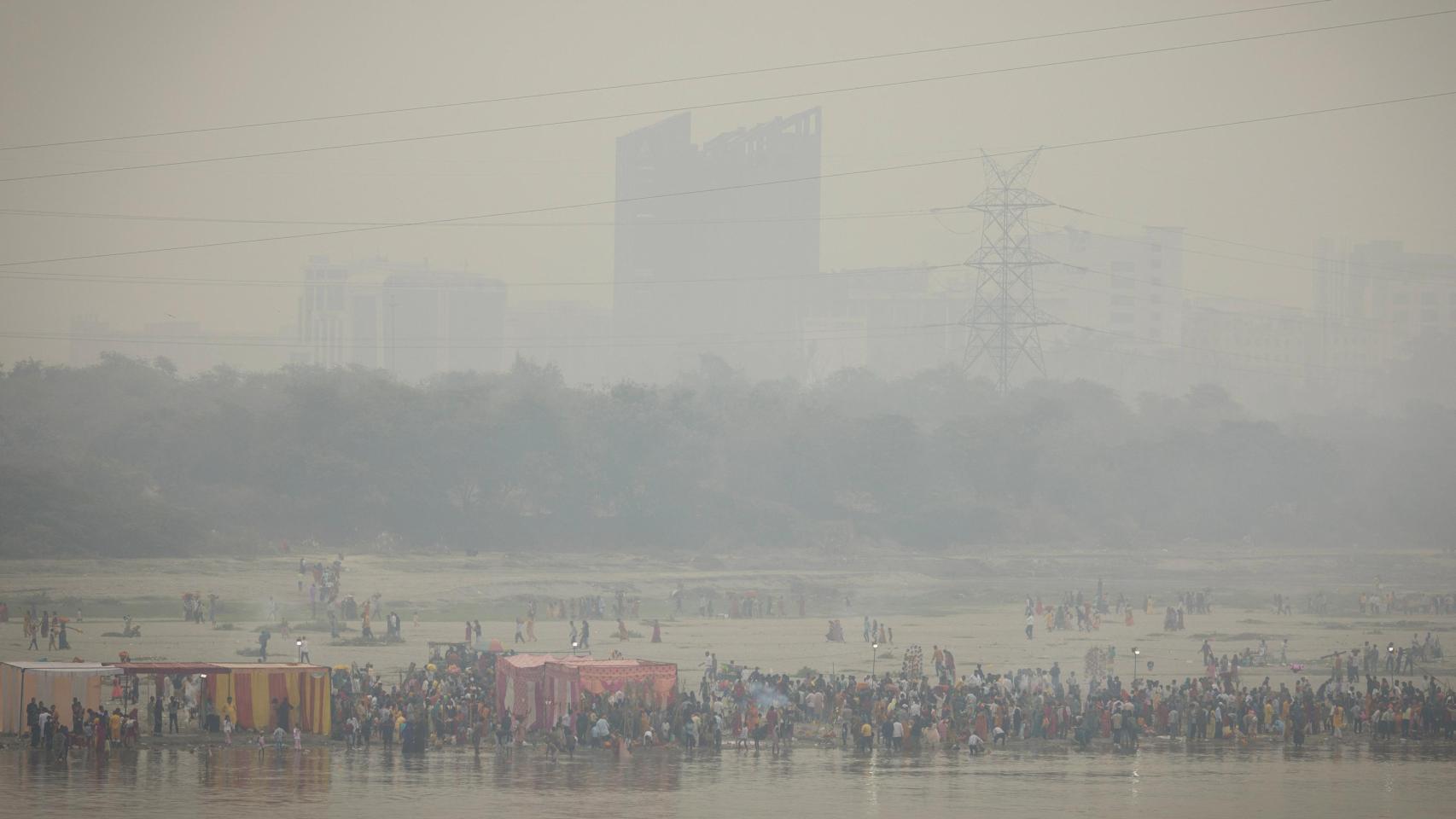 'Smog' sobre Nueva Delhi.