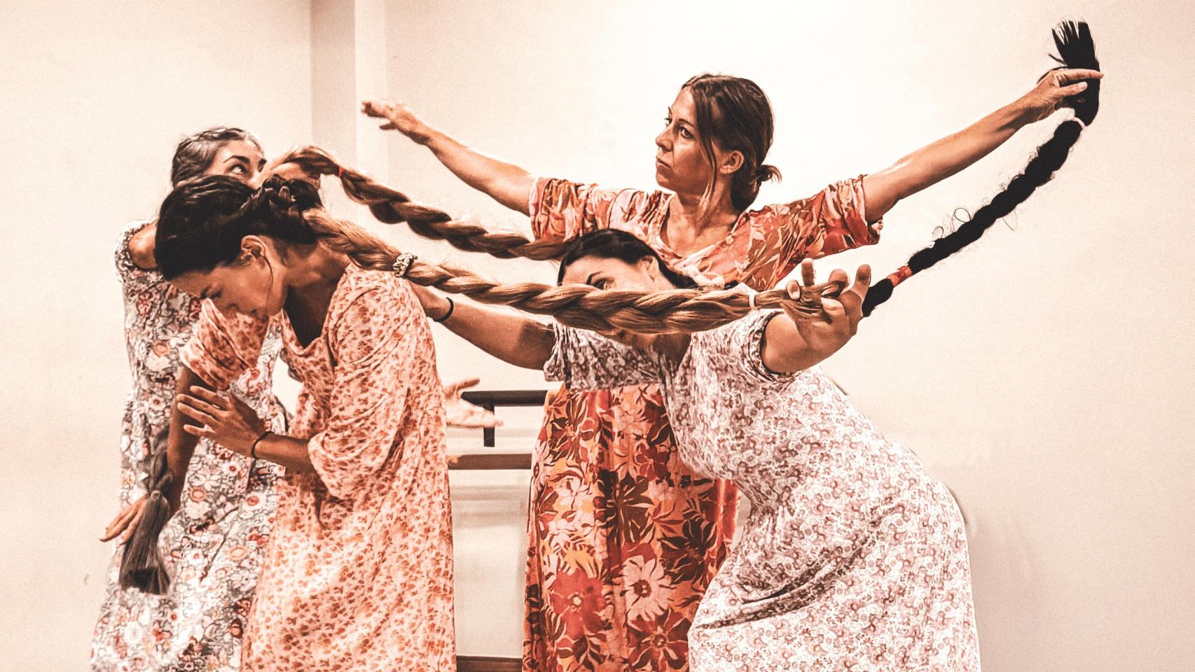 Conchi Rodríguez en su obra 'Emblanco'.