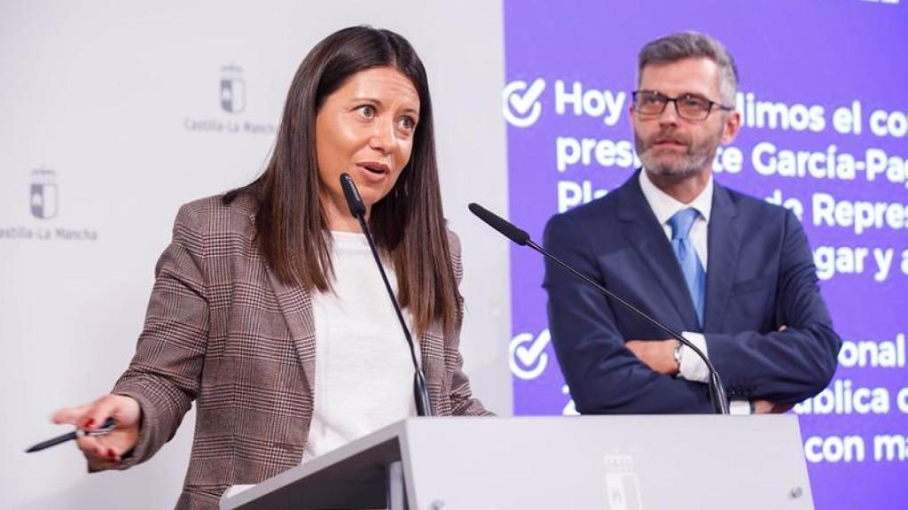 Bárbara García Torijano en rueda de prensa.