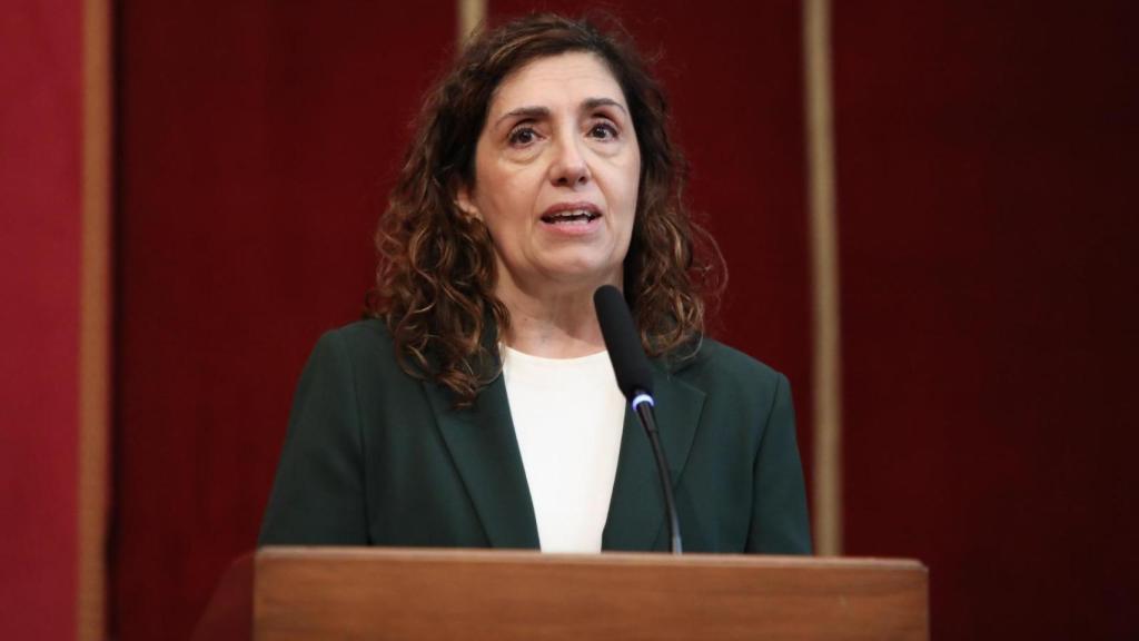 La delegada del EFE, Lidia Yanel, ha tomado la palabra en representación del sector.