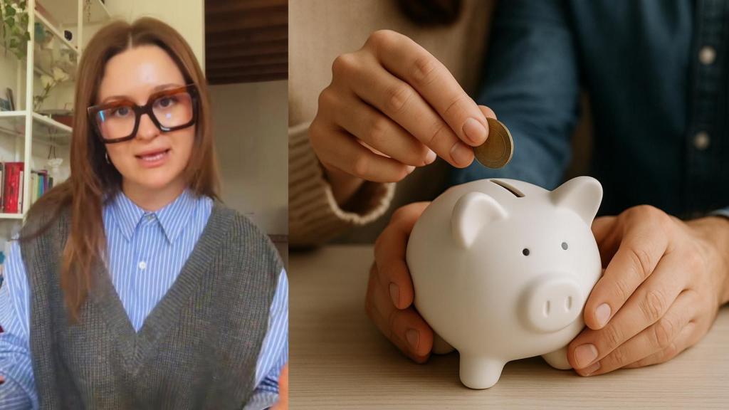 Alicia Iranzo y una pareja ahorrando dinero.