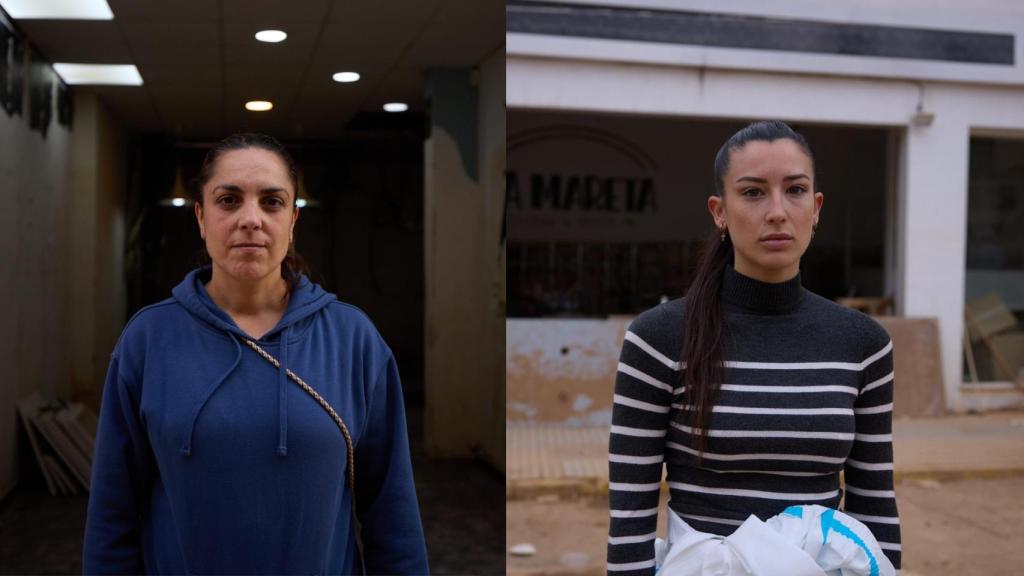 De izquierda a derecha, Vanesa Aranda, al frente de Charcutería y Salazones María; y Mar Pastor, dueña de la cafetería La Mareta. Cedida