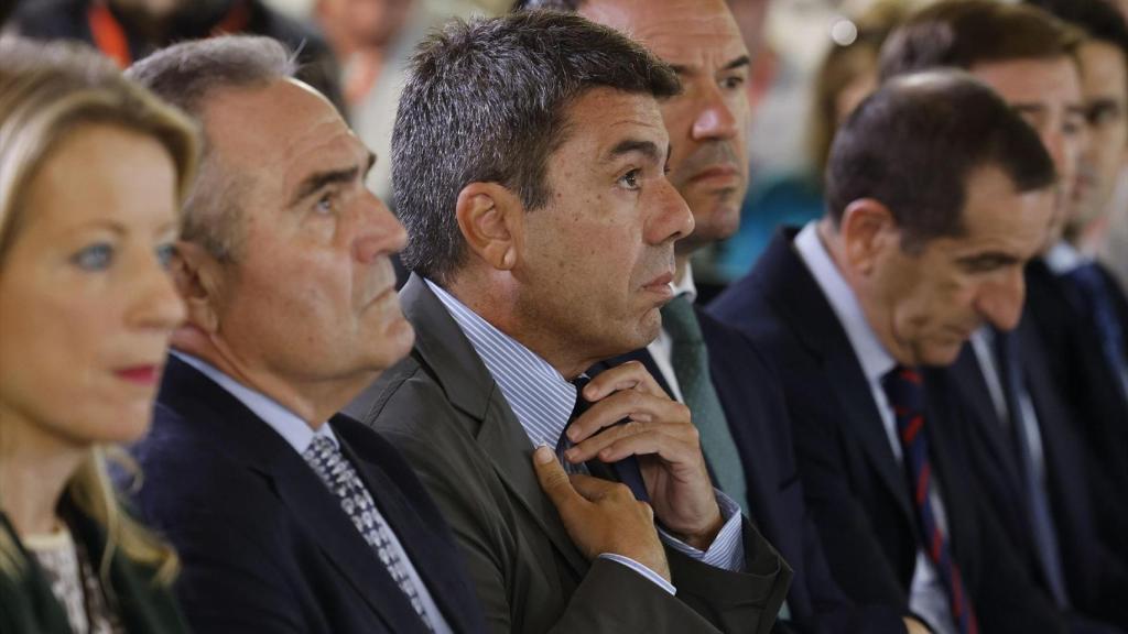 El presidente de la Generalitat, Carlos Mazón, este martes en el Palau. Rober Solsona / EP