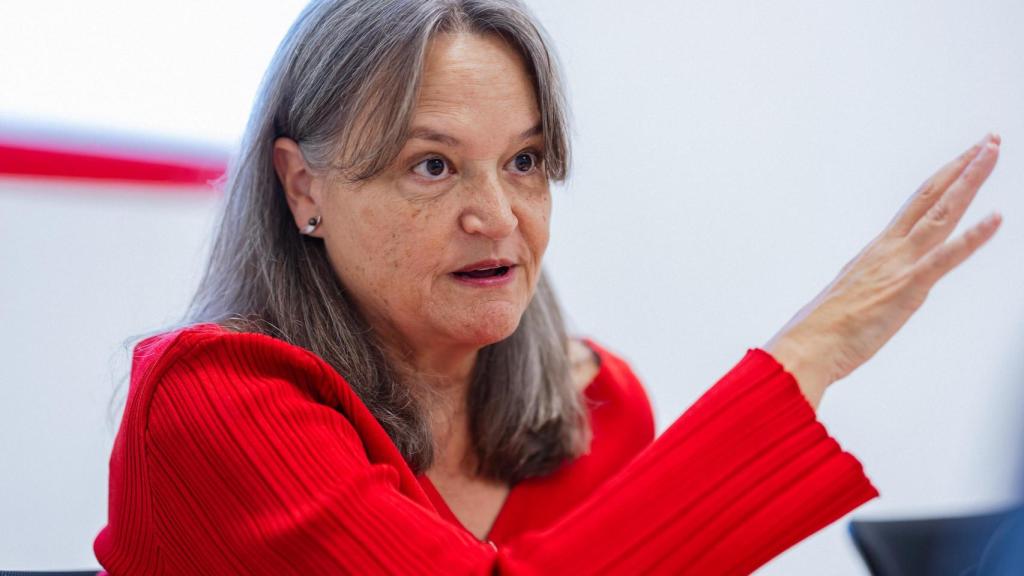 La directora general de Sogeti en España en un momento de la entrevista.