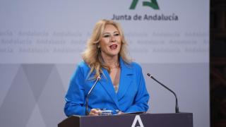 La consejera de Economía, Carolina España, este martes en el Palacio de San Telmo