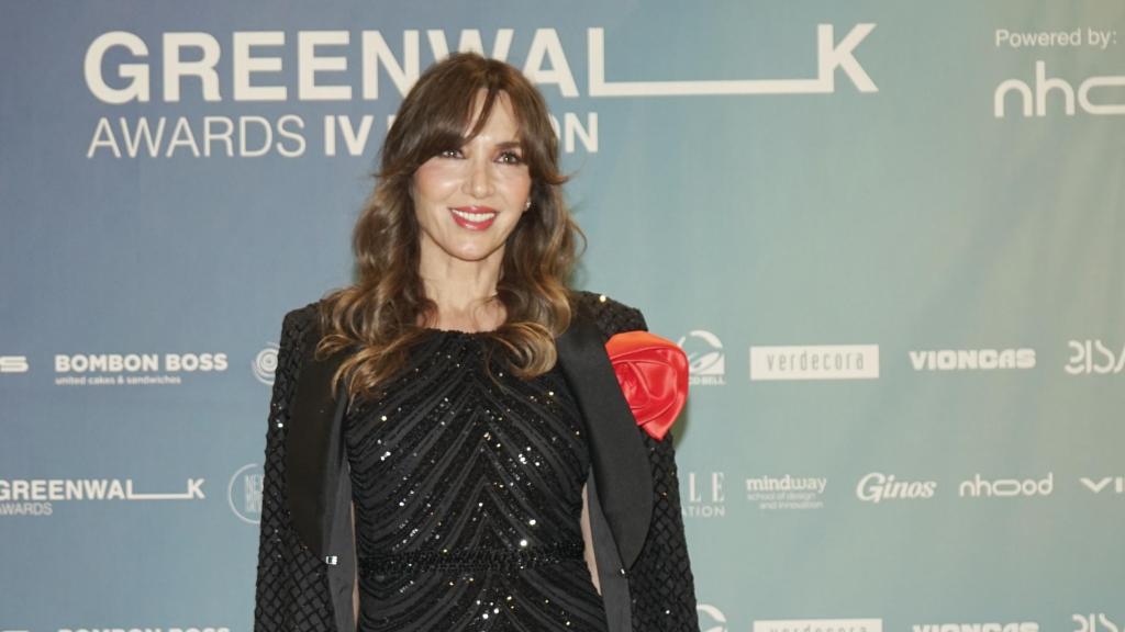 Paloma Lago en los Greenwalk Awards, el pasado 25 de octubre, en Vigo.