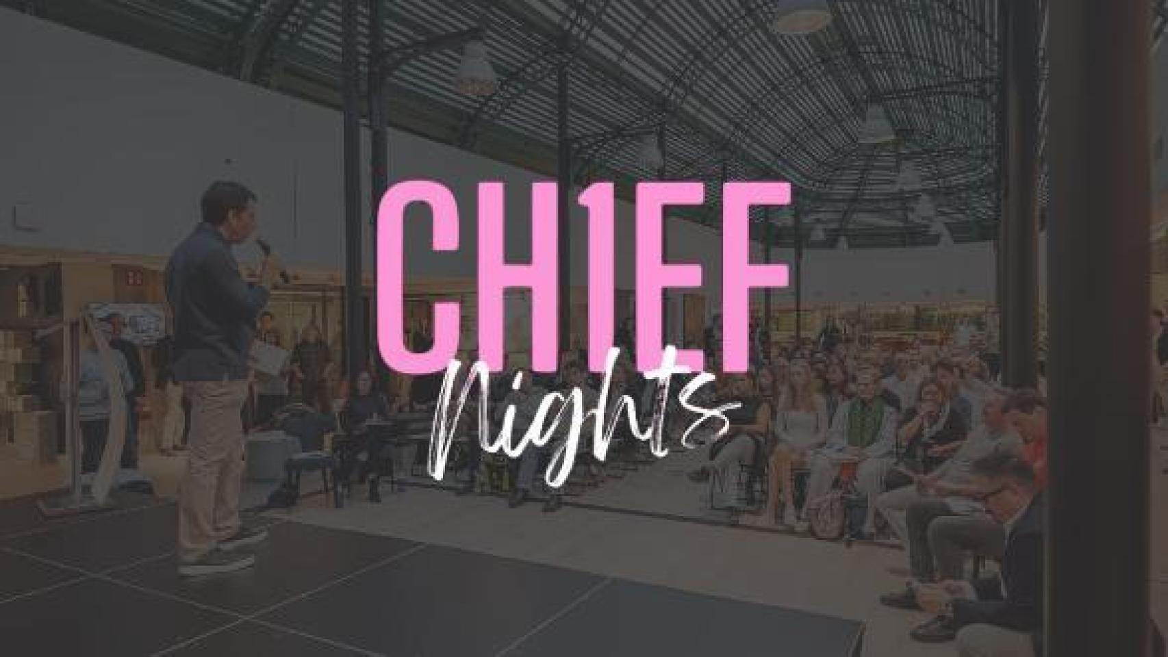 El cartel de Chief Nights en The Pool.