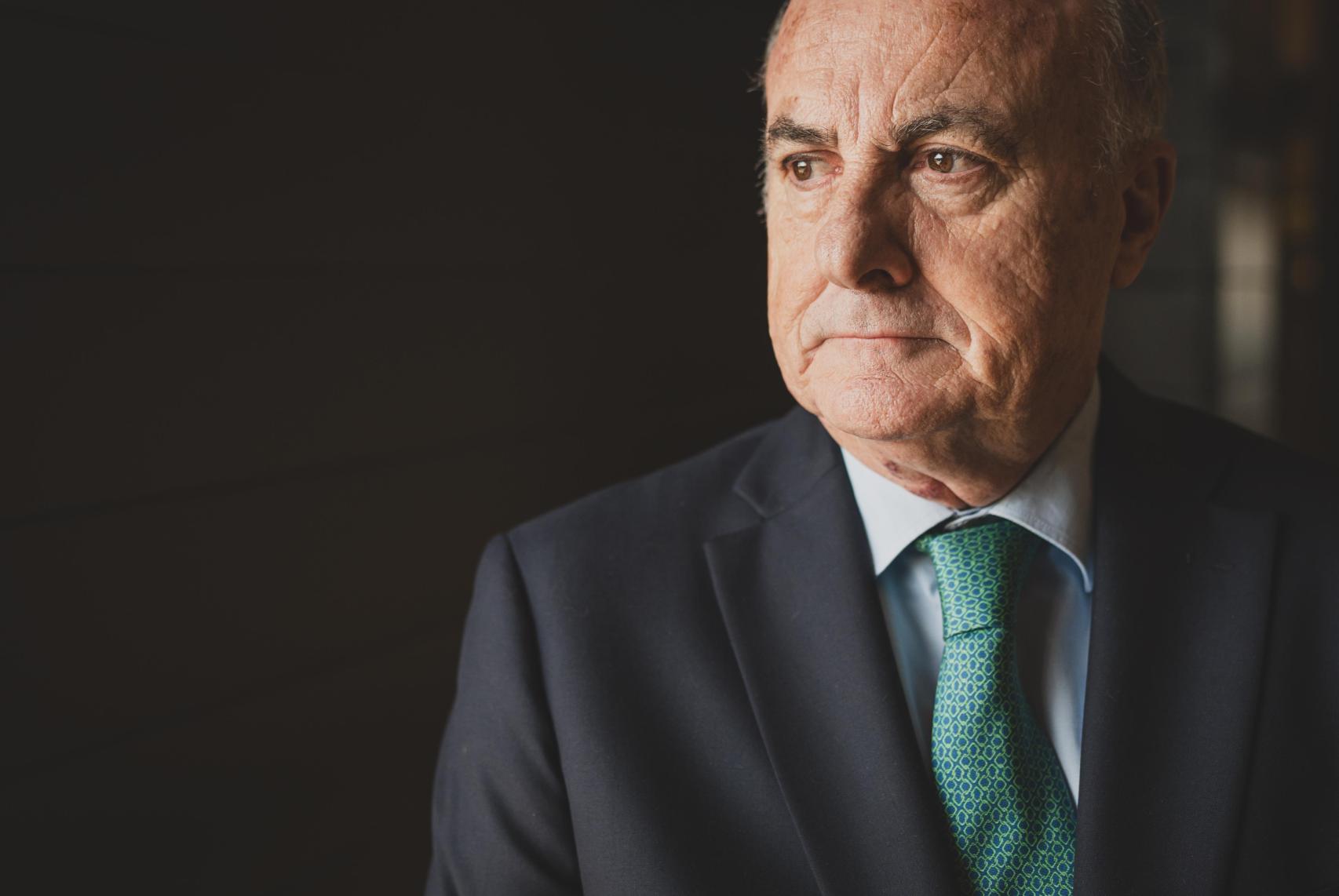 Manuel García-Castellón, tras su entrevista con EL ESPAÑOL.