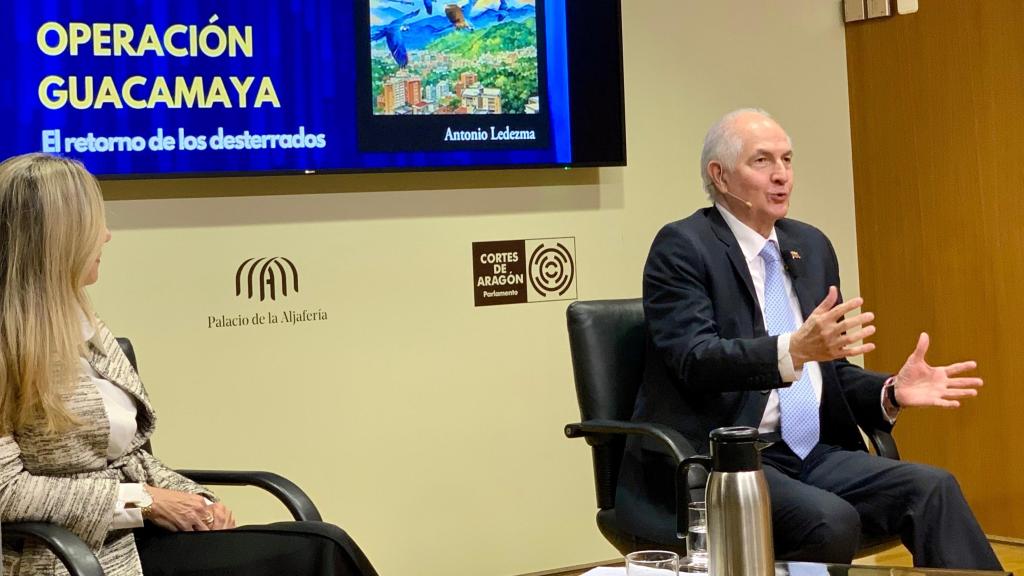 Antonio Ledezma, este martes en Zaragoza.