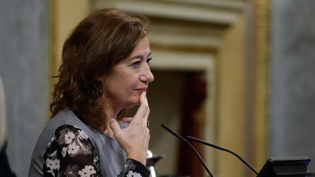 La presidenta del Congreso, Francina Armengol, este martes en el Congreso de los Diputados.