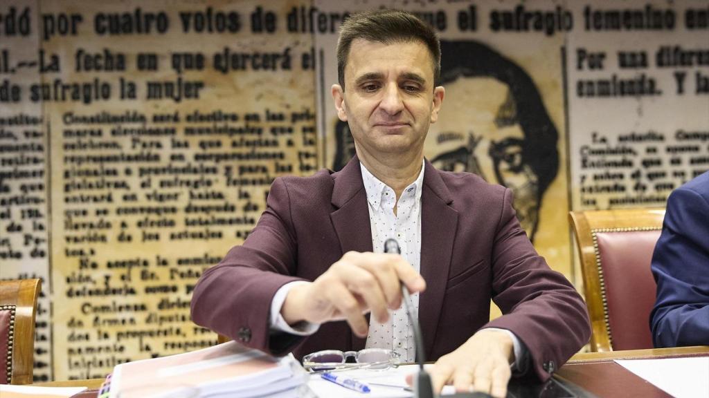 José Pablo López en su comparecencia en la Comisión Mixta de Control Parlamentario de la Corporación RTVE y sus Sociedades en el Senado.