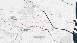 Obras previstas para la cuenca del Poyo paralizadas por Teresa Ribera en 2021. Arte EE