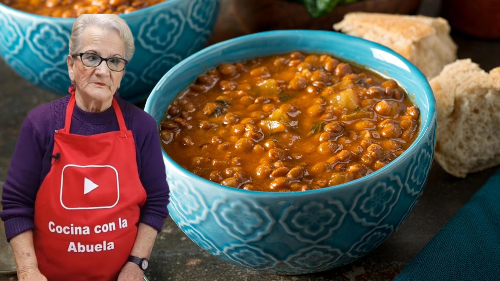 Alfonsa, una abuela youtuber, en un montaje de El Español