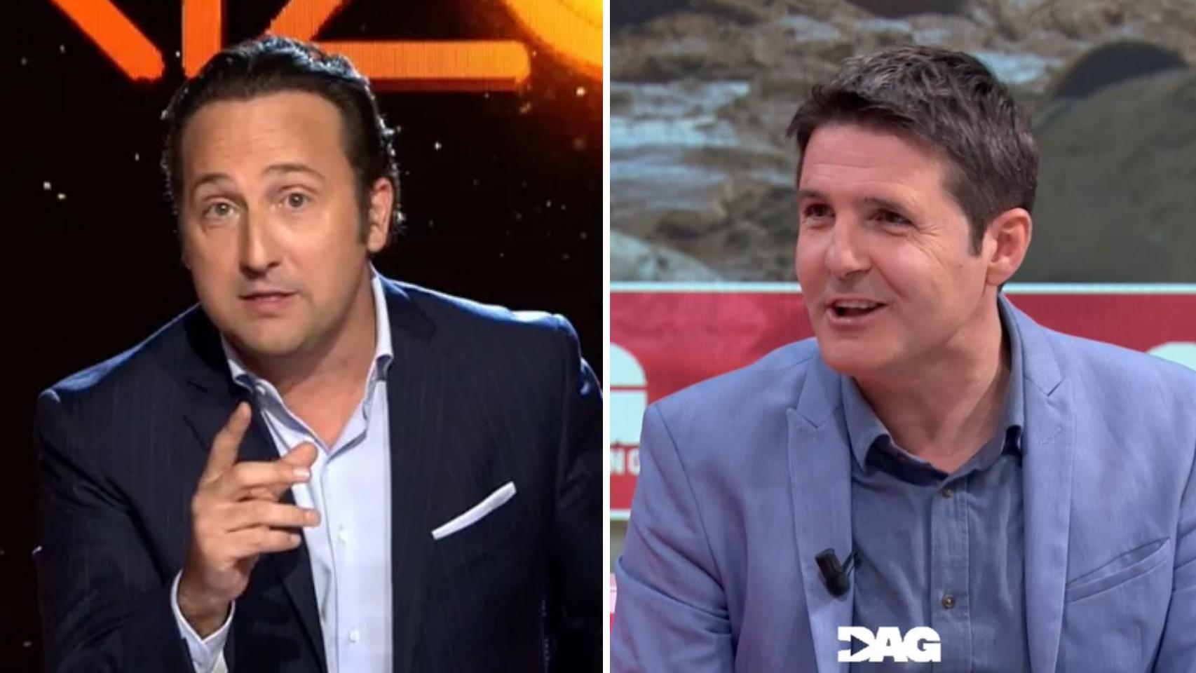Iker Jiménez y Jesús Cintora en un montaje hecho por BLUPER.