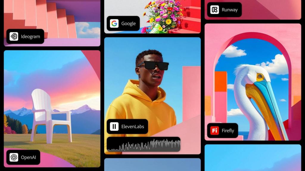 Los IA partners de Adobe en Photoshop y Firefly