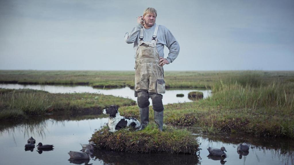 Fotograma de la película 'Mientras sube la marea': Gregers, el último agricultor de la isla de Mandø.