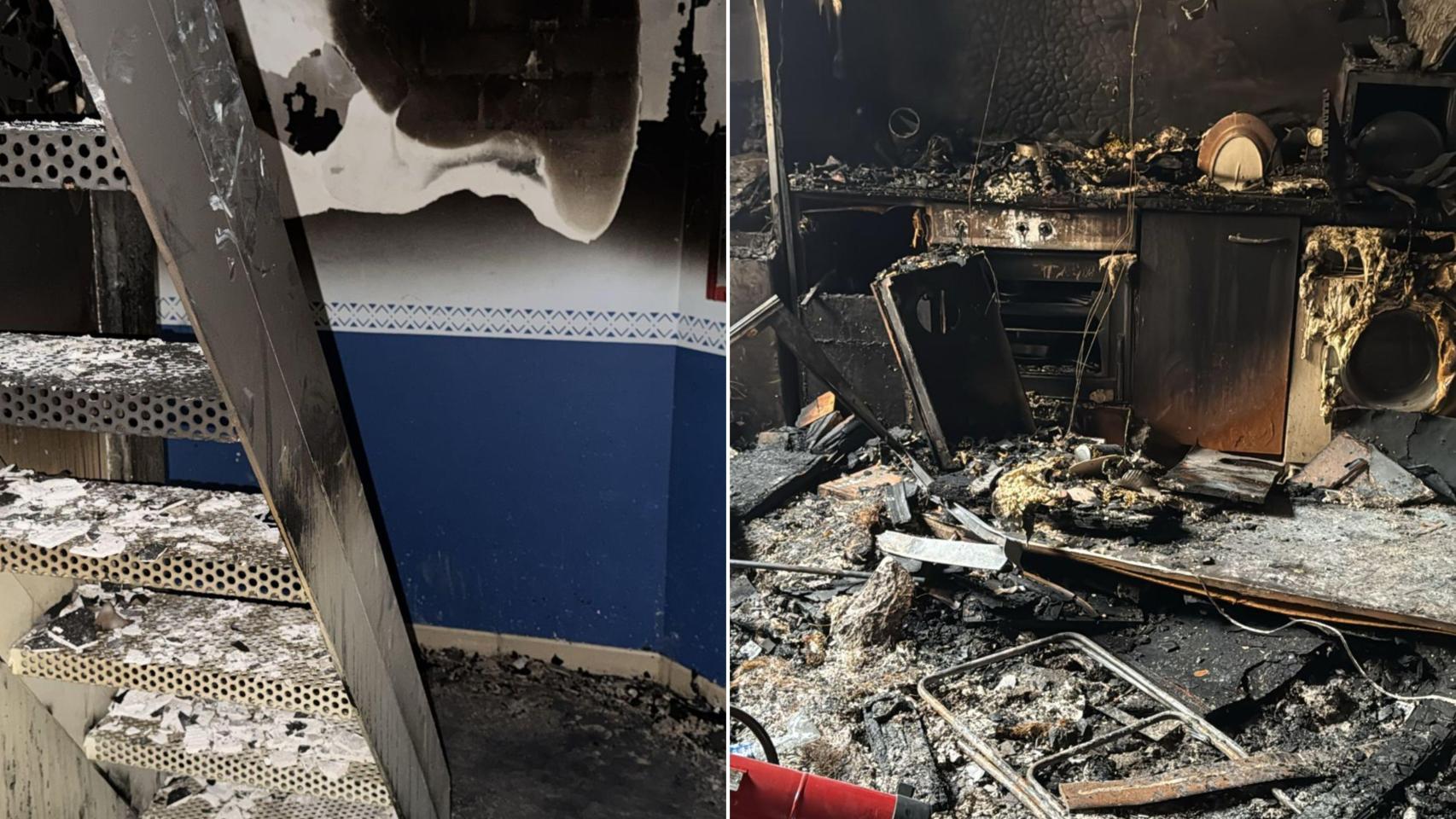 Imágenes de El Español sobre el incendio en el Barrio de Torrero, Zaragoza