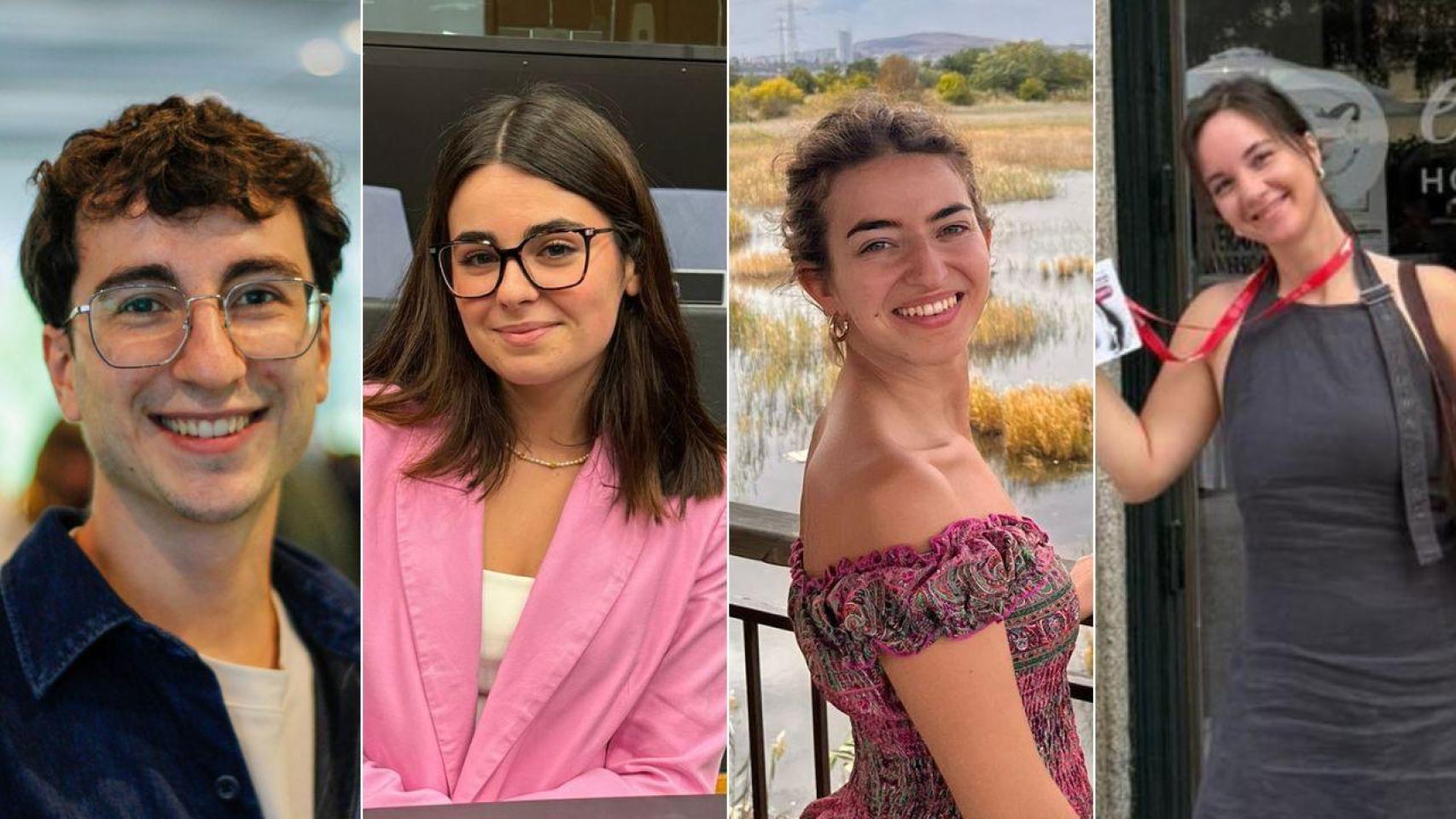 De izquierda a derecha, Rodrigo Guerrero, Marina Estrada, Elena Olmos y Paula Valdelvira.