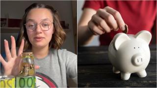 Ainoa, joven española de 22 años: Mi pareja y yo ahorraremos 144 euros cada mes para hacer un viaje