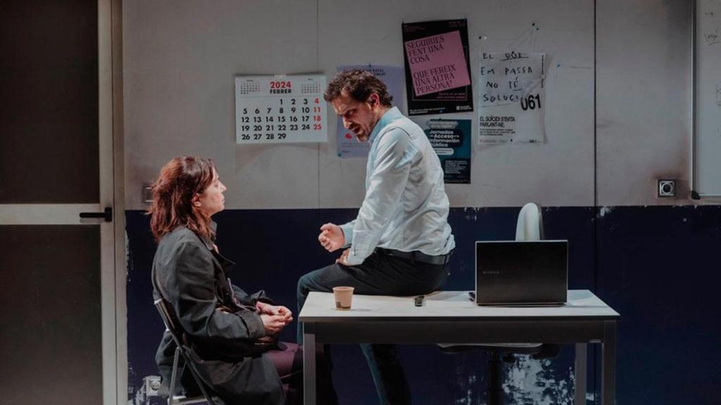 Àgata Roca y Xavi Sáez en una escena de 'El imperativo categórico'. Foto: Silvia Poch