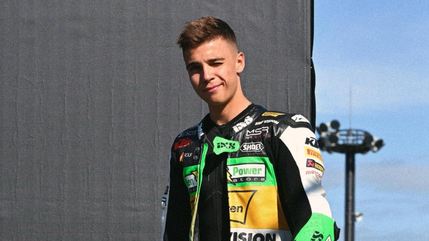 Noah Dettwiler, en el paddock de Moto3