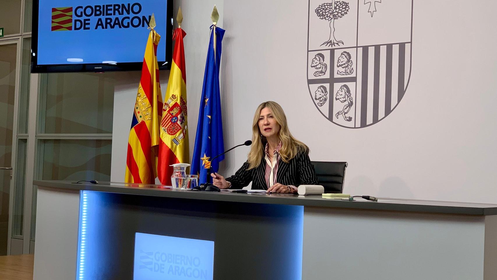 Mar Vaquero, este miércoles tras el Consejo de Gobierno.