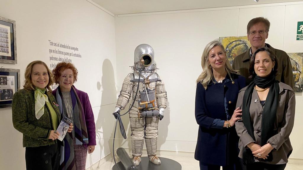 Imagen de la inauguración de la exposición Astronautas en Valladolid